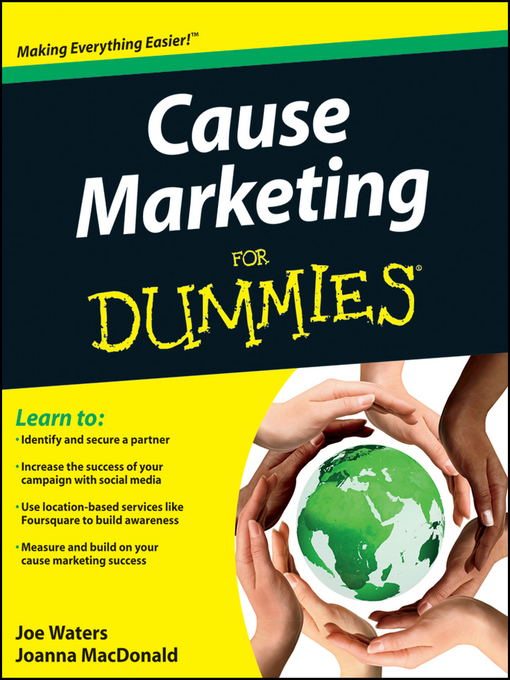 Title details for Cause Marketing For Dummies by Joe Waters - Available
